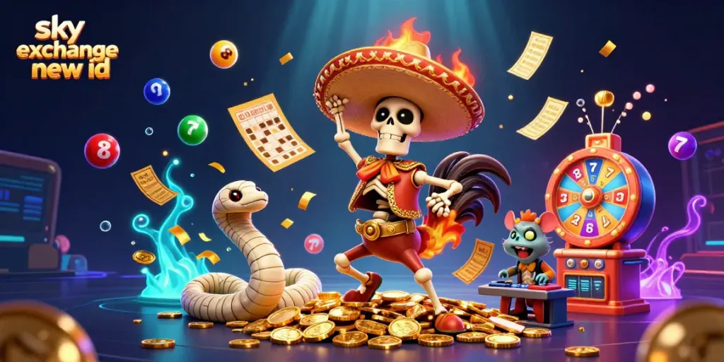 Win big with your sky exchange new id using dynamic casino elements and vibrant characters!