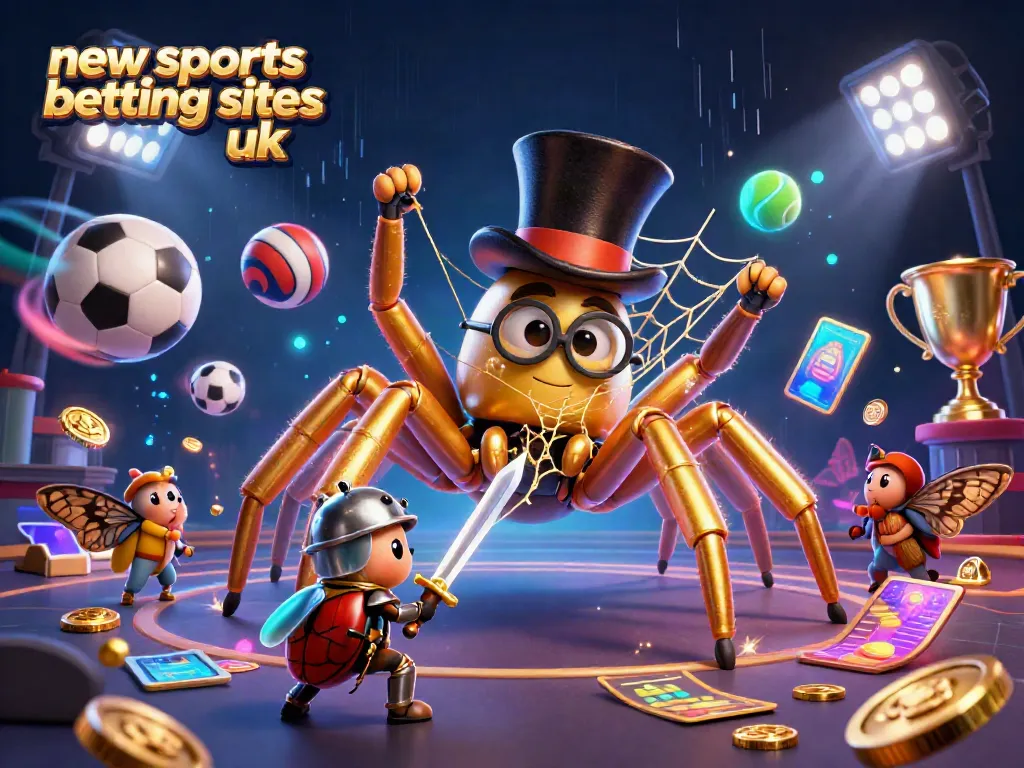 Engage with new sports betting sites UK featuring dynamic sports elements and colorful characters.
