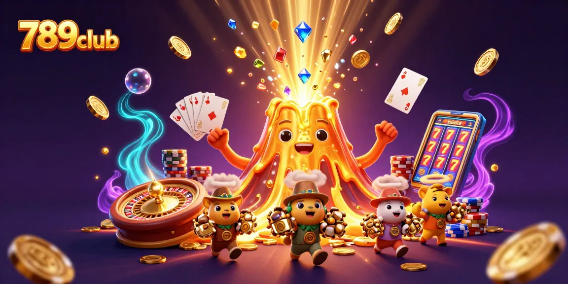 Experience the thrill of winning at 789club with a vibrant casino illustration depicting treasure and excitement.