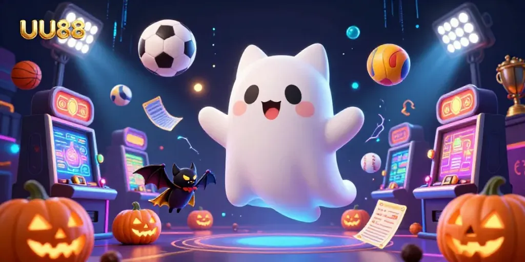 Experience thrilling gaming excitement with uu88 at a haunted casino mansion filled with dynamic sports elements.