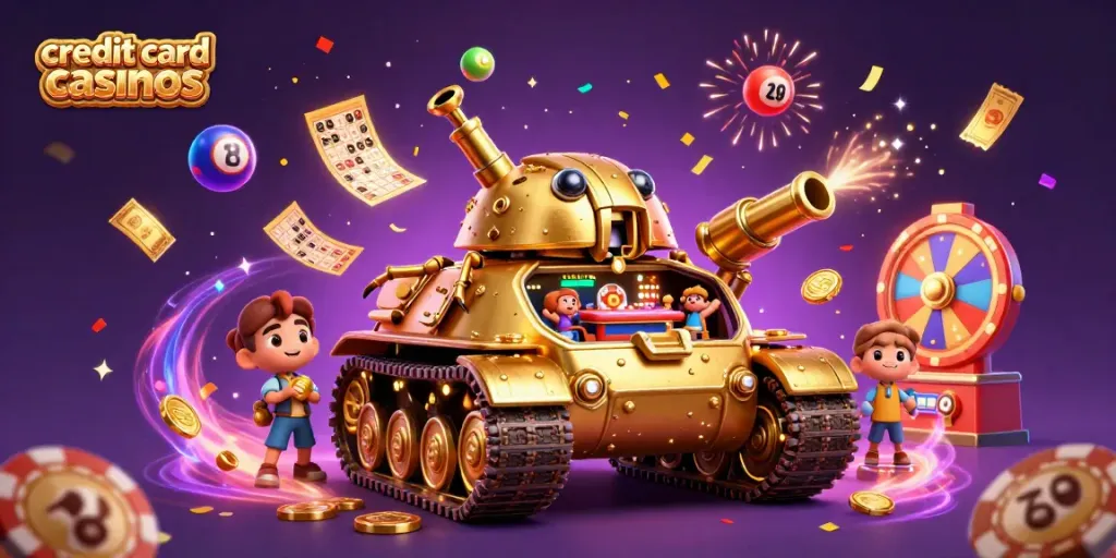Experience vibrant gaming excitement with credit card casinos featuring dynamic casino elements.