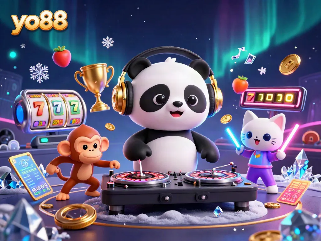 Experience the thrill of yo88 with captivating games and dynamic characters in this vibrant casino scene.