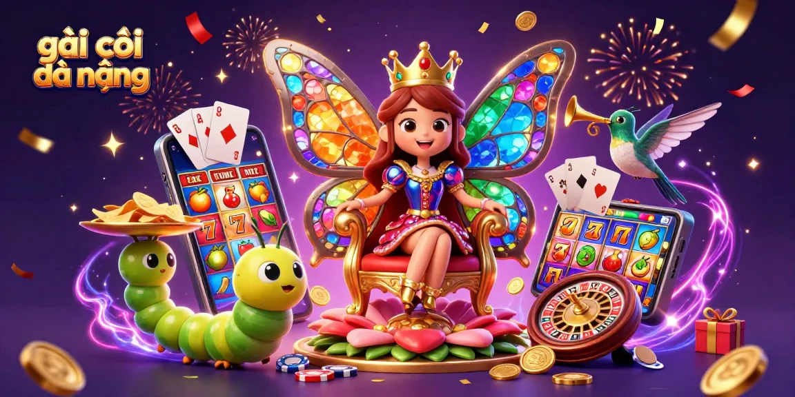 Experience the thrill of gái gọi đà nẵng with this vibrant illustration of a colorful casino scene filled with excitement.